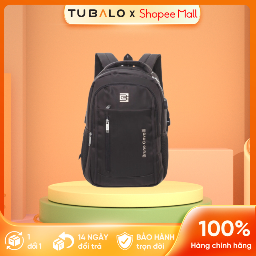 Balo laptop TUBALO thương hiệu Bruno Cavalli 5353 chính hãng chống thấm nước Đỏ làm chống sốc chất lượng