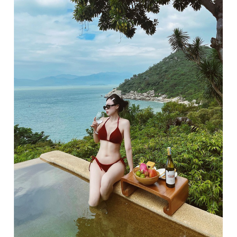Bikini nhung - 2 mảnh basic siêu sexy