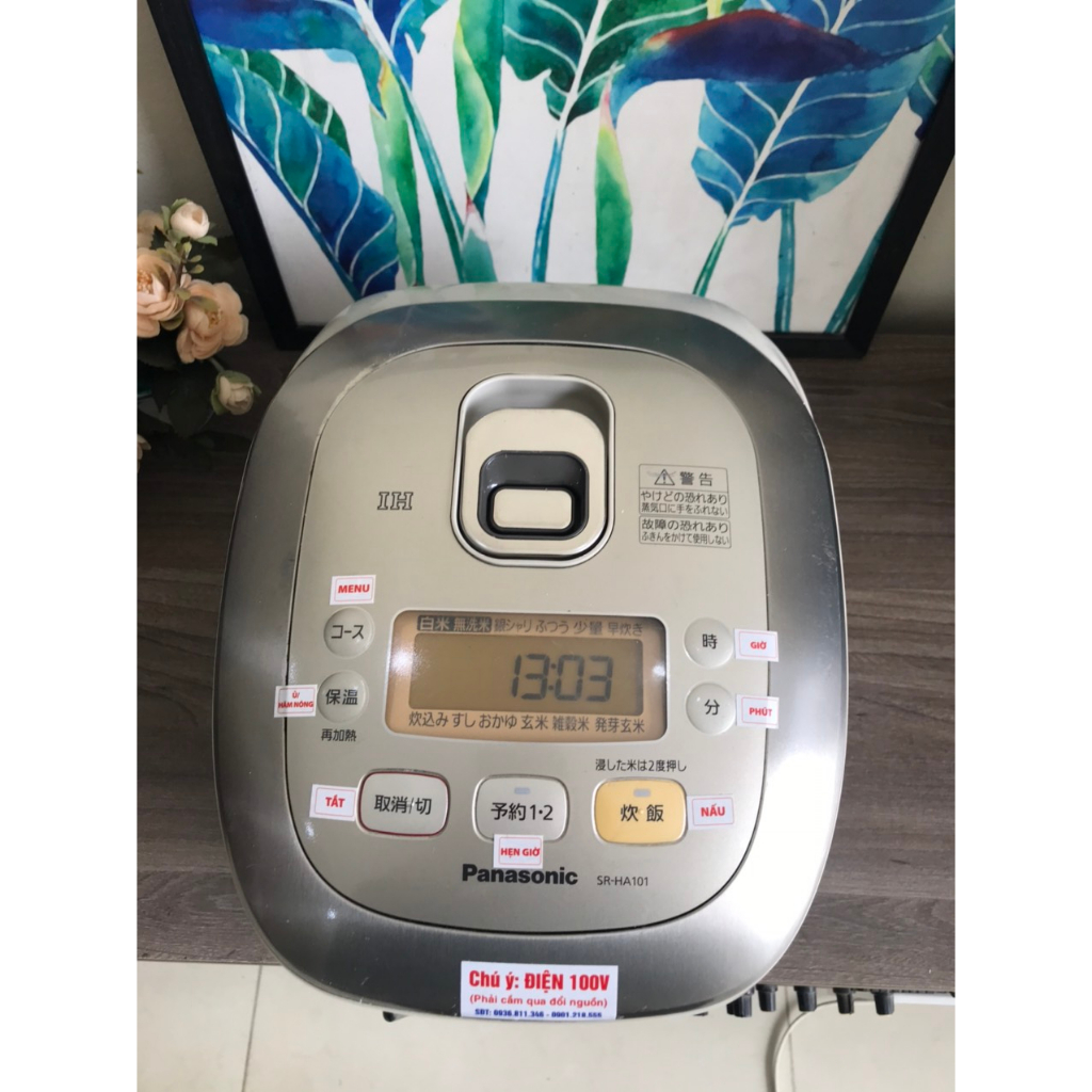 Nồi cơm cao tần Panasonic 1.0L Nhật Bản SR-HA101