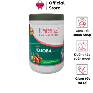 Kem ủ tóc hấp dầu xả tinh chất Jojoba Karanz 1000 ML dưỡng tóc suôn mượt giảm gãy rụng Min Mart 2021