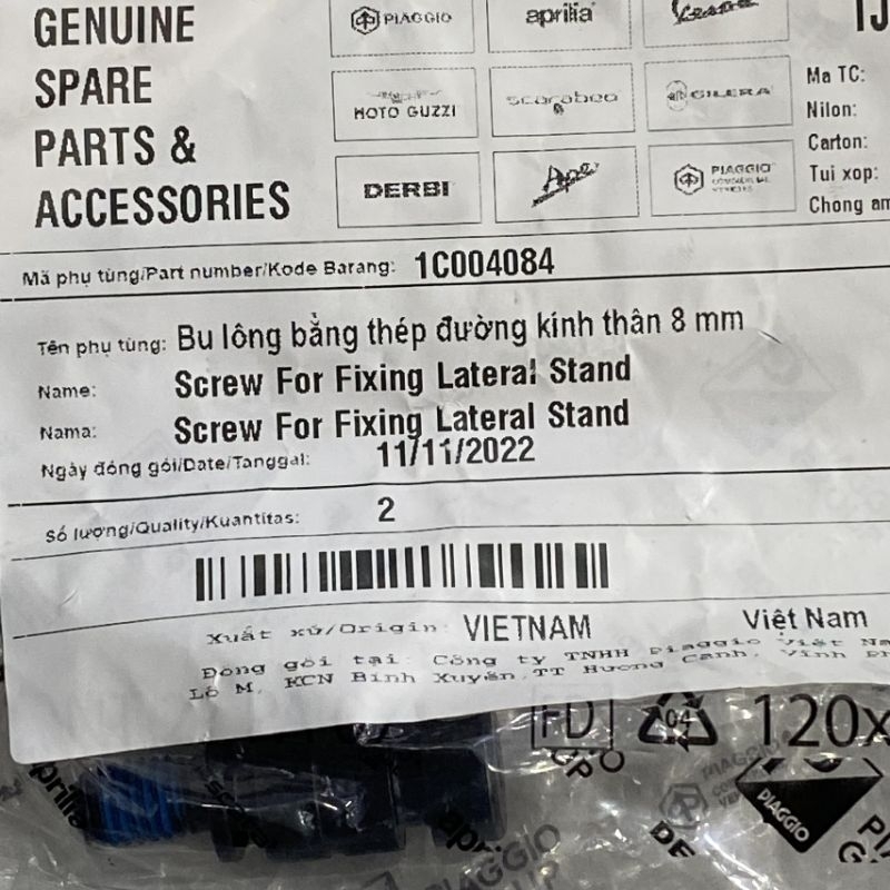 chân chống canh Medley piaggio