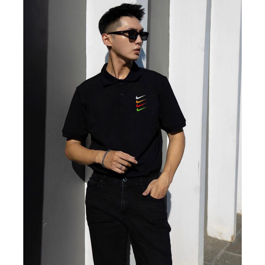 ÁO POLO LOGO NIKE BASIC UNISEX NAM/ NỮ COTTON CỠ OVERSIZE
