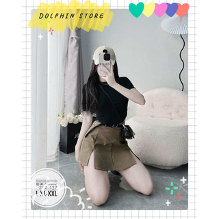 BIGSIZE Set đồ bigsize - Set áo croptop kèm chân váy bigsize