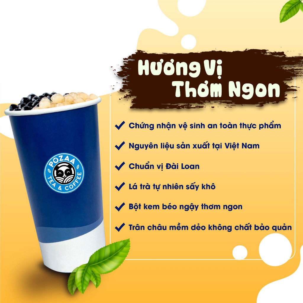 Set Trà Sữa Trân Châu Đường Đen Tự Pha 15-20 Ly Tại Nhà