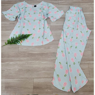 Bộ Tole/Lanh quần dài tay lỡ size