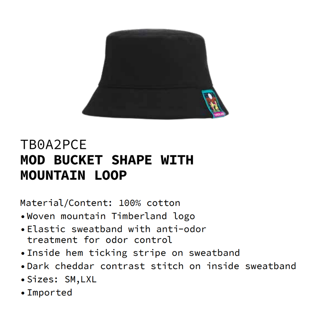 [Original] Timberland Nón Unixsex Mod Bucket Shape With Mountain Loop TB0A2PCE01