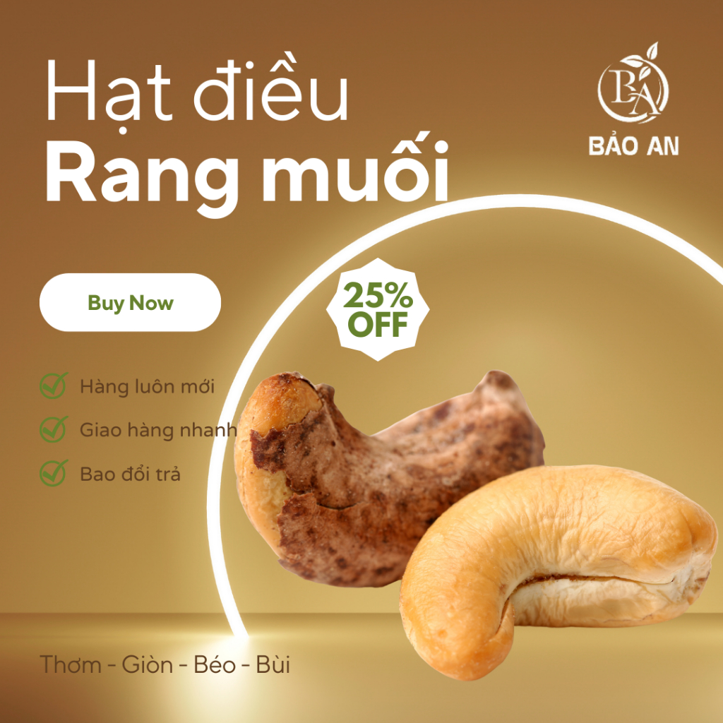 Hạt điều rang củi Bảo An