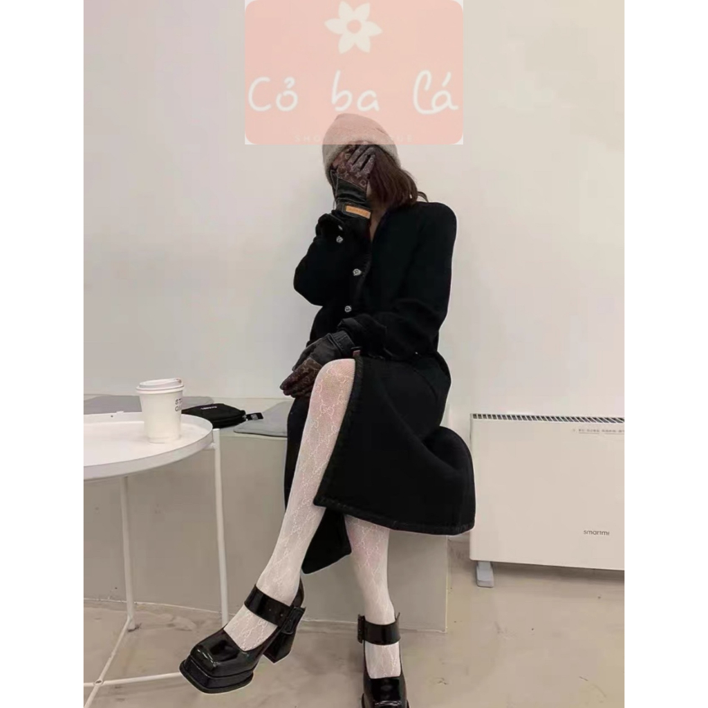 GIÀY THỜI TRANG COBALA SHOES  - SỤC NỮ BÍT MŨI ĐÚP CAO DA BÓNG - GIÀY CAO GÓT KHÓA VUÔNG G23041600