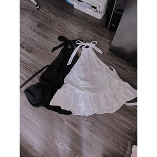 Đầm babydoll cổ yếm hở lưng