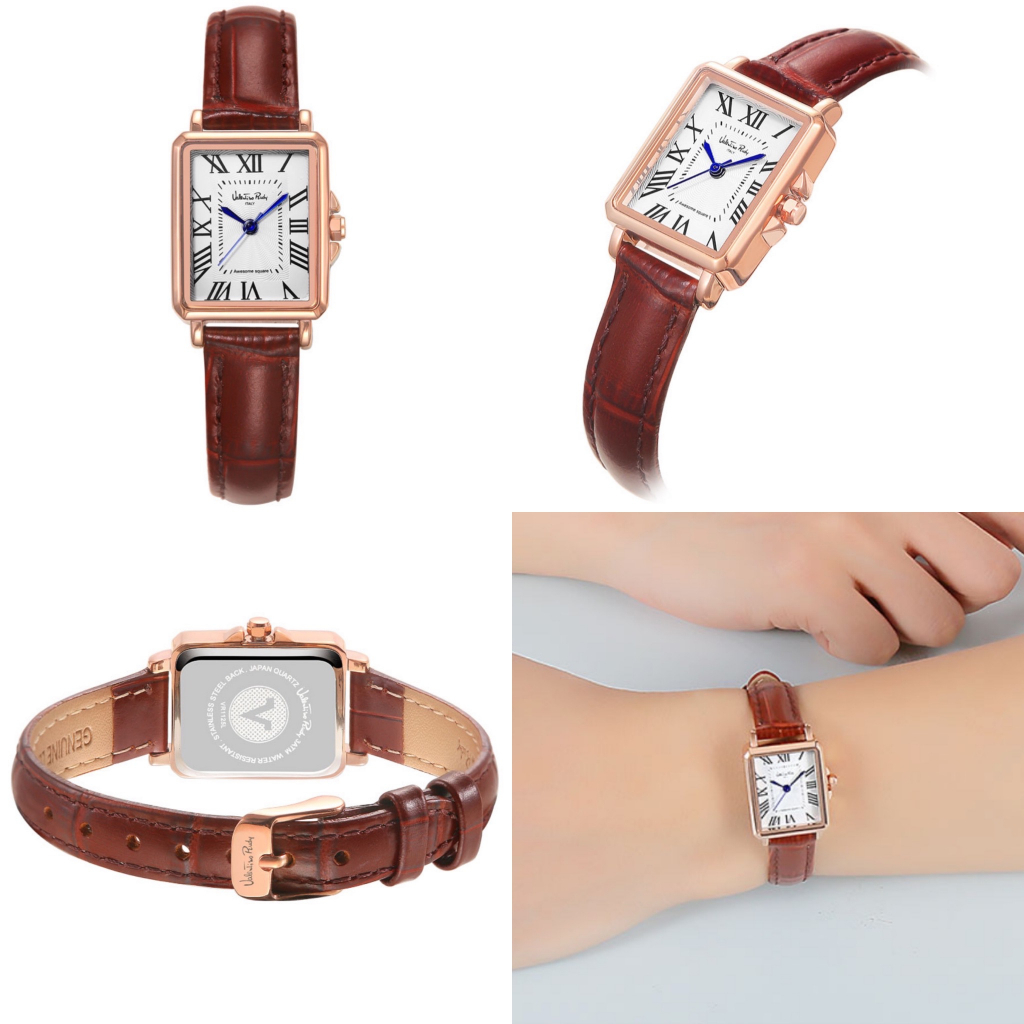 Đồng hồ VALENTINO RUDY VR1125A Watch Square Classic Leather