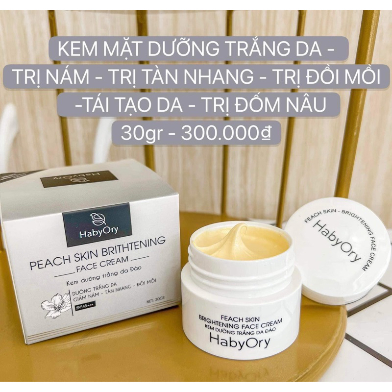 Kem face giảm nám, tàn nhang Habyory