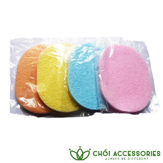 Bông mút bọt biển rửa mặt loại dày và mỏng cỡ to - Miếng Bọt Biển Rửa Mặt Mềm Mại