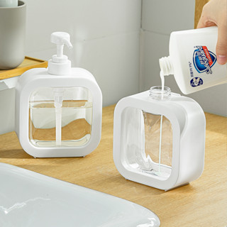  Bình chiết đựng nước rửa tay sữa tắm 500ml chai nhựa đựng nước rửa bát dầu gội có vòi nhấn cute 