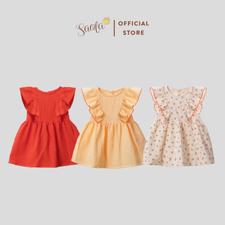Đầm Váy Mùa Hè Cho Bé Gái Chất Muslin Hoa Nhí Xinh Xắn Mềm Mát - ANTONELLA DRESS - DRM037 DRM038 DRM039 - SAOLA CLOTHING
