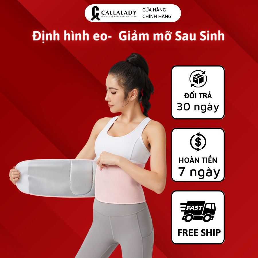 Đai nịt bụng Callalady đốt cháy mỡ thừa, đẩy nhanh tốc độ đổ mồ hôi, định hình cơ thể giúp giảm cân nhanh chóng