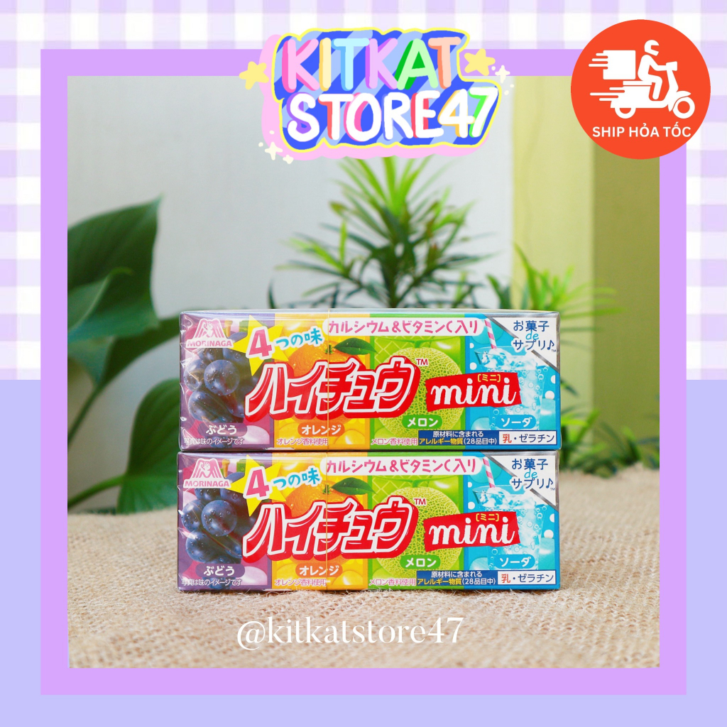 SET KẸO MỀM MINI 4 VỊ TRÁI CÂY MORINAGA CỦA NHẬT BẢN