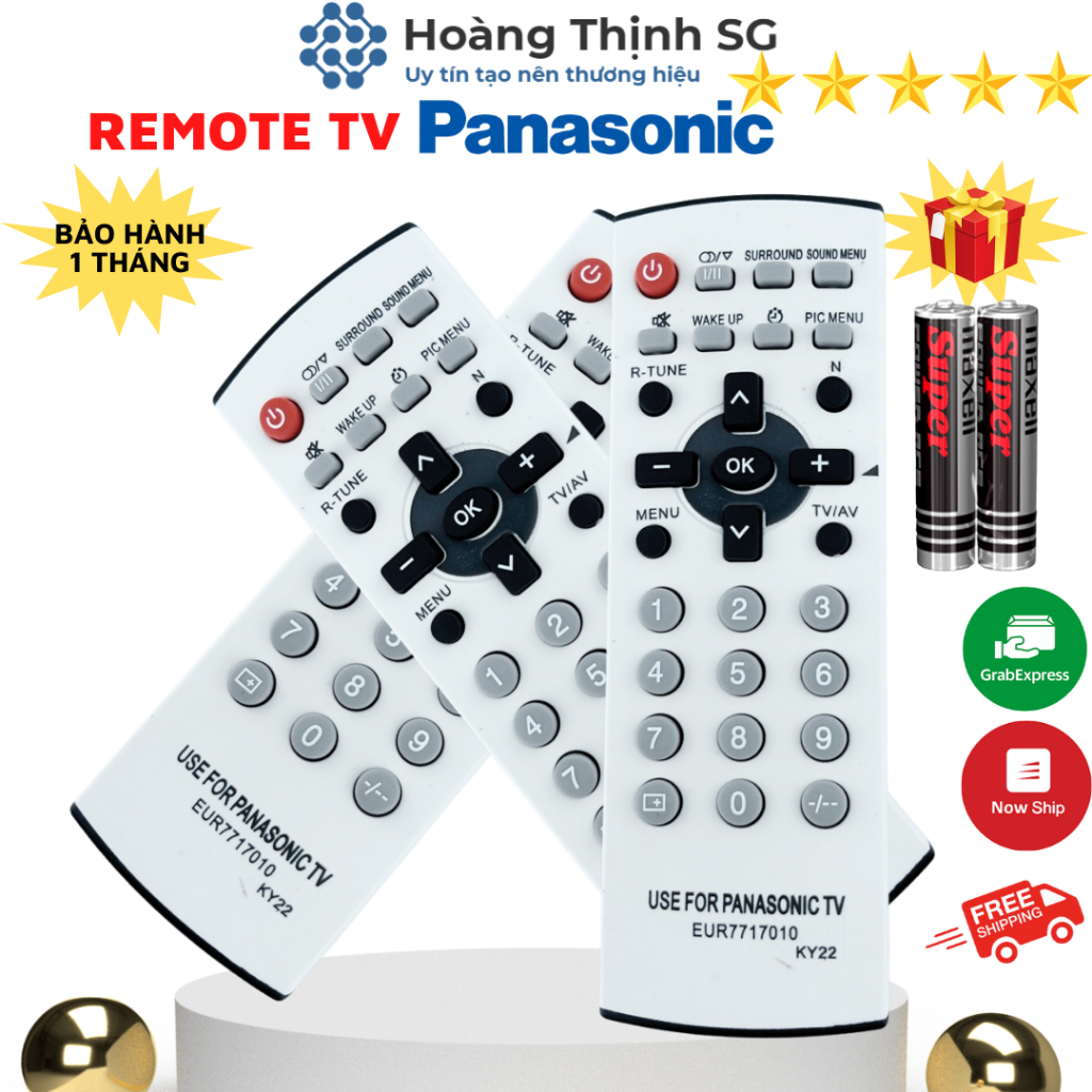 Remote TV Panasonic đời cũ  Tặng kèm pin