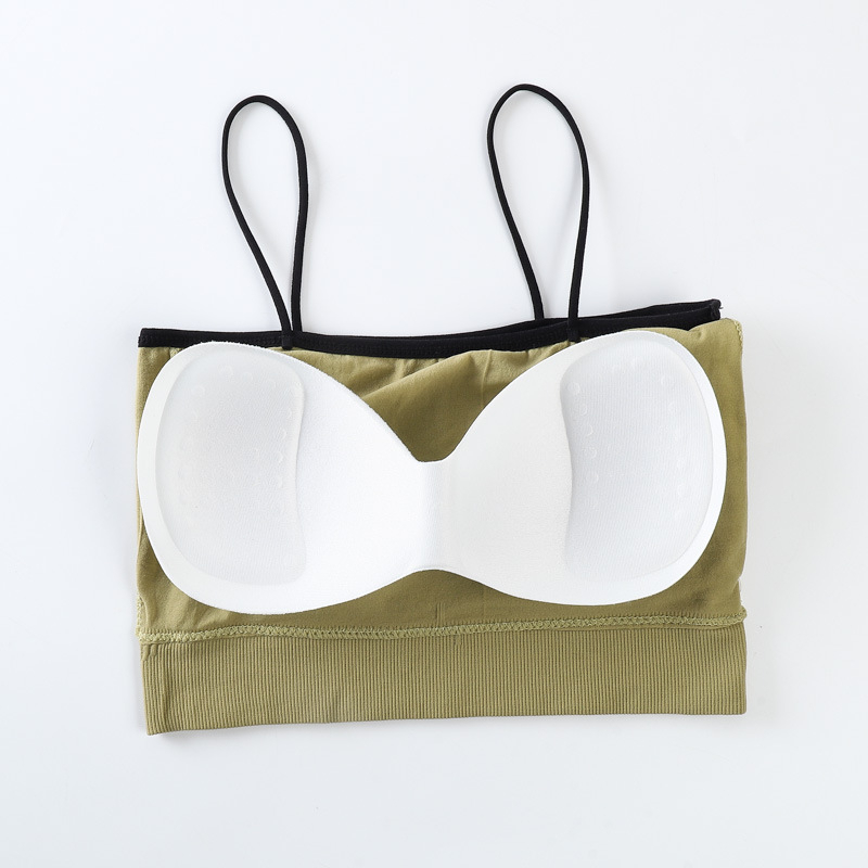 Áo croptop 2 dây, Áo Bra nữ thun Nudo có viền,hở lưng, có mút ngực không gọng, chất đẹp 2 lớp phía trước dưới 55kg BR1 | BigBuy360 - bigbuy360.vn