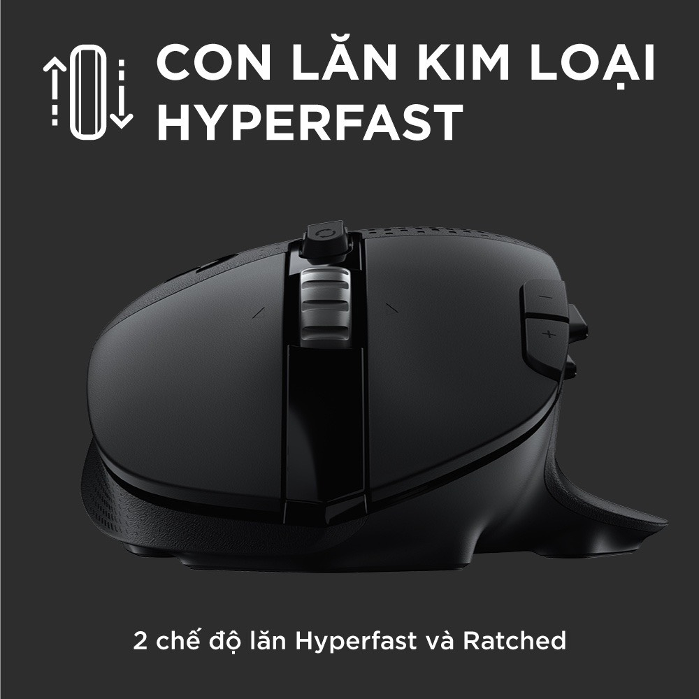 Chuột game không dây Logitech G604 - Cảm biến 25k, 15 nút lập trình
