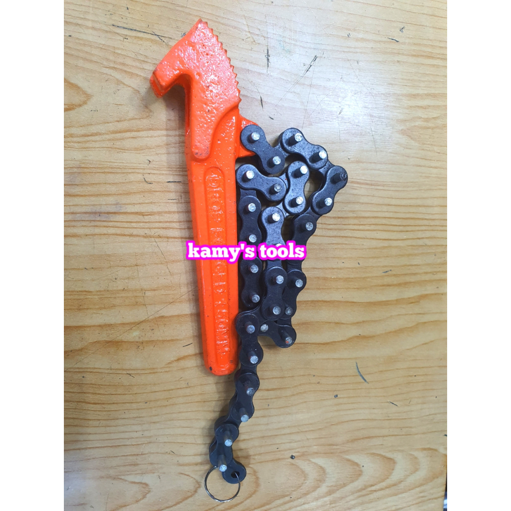 Cảo cờ lê mở lọc dầu nhớt bằng dây xích cán dài 150mm và 300mm