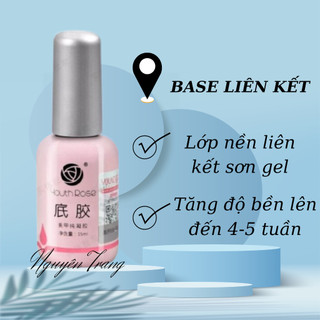 Gel Base Top Cứng Móng Hoa Hồng , Sơn gel liên Kết móng có độ bền cao hàng chính hãng