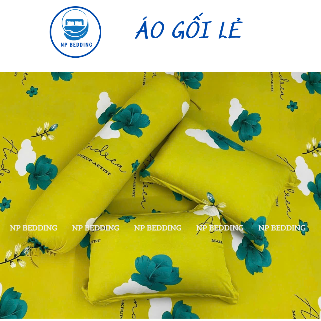 Vỏ gối thun lạnh Hàn Quốc, áo gối lẻ - NP BEDDING