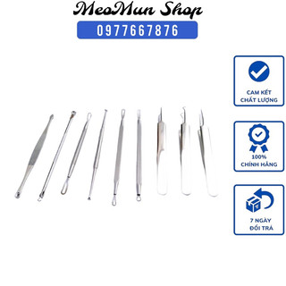 Bộ Nặn Mụn Cao Cấp 9 Món Thép Không Rỉ
