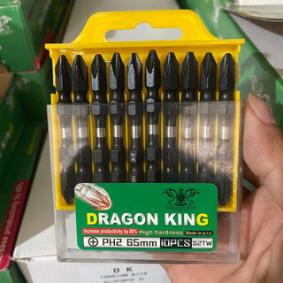 (hộp 10 mũi) Đầu bắn tôn bắn vít Dragon king