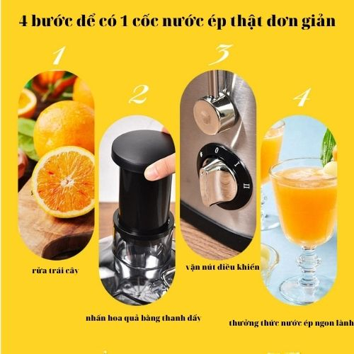 Máy ép  trái cây hoa quả , máy ép nguyên quả công suất lớn .máy ép gia đình đa năng, Bảo hành 12 tháng