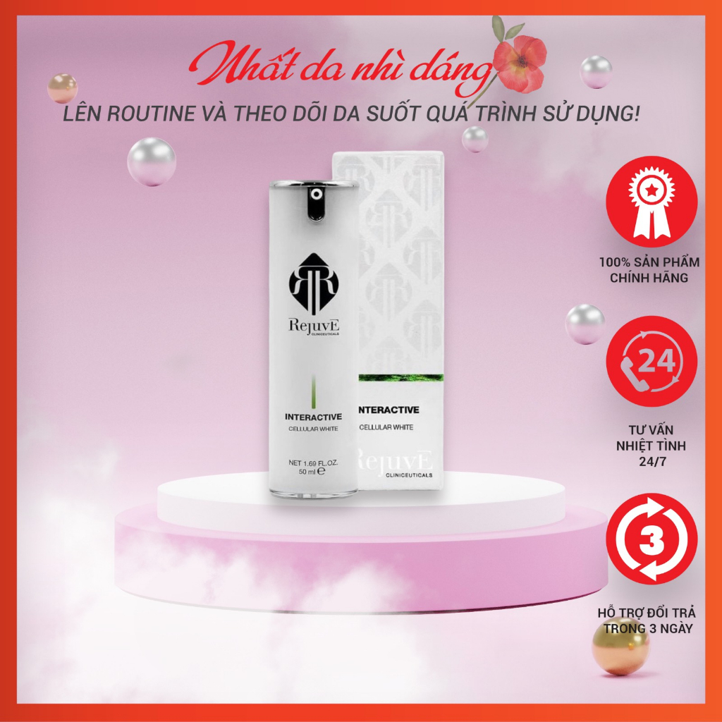 Tinh chất trắng da, mờ nám REJUVE INTERACTIVE CELLULAR WHITE 50 mL(công ty)