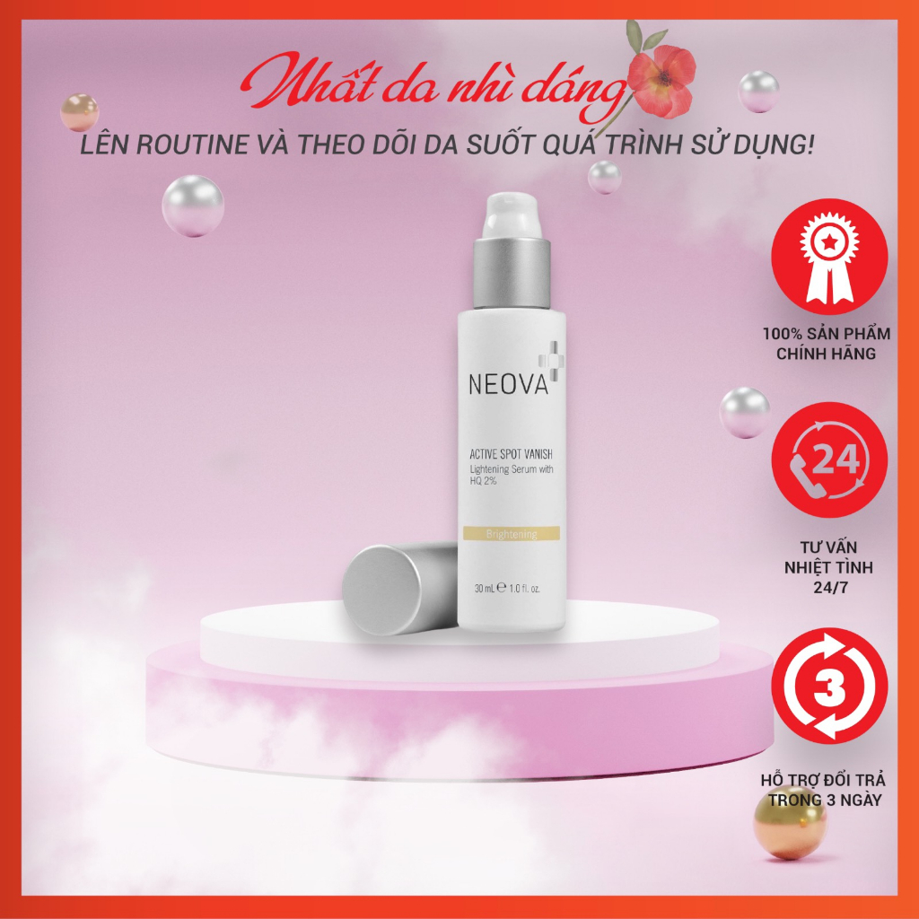 Serum giảm Nám Dưỡng Trắng Da Neova Active Spot Vanish HQ 2% 30ml (công ty )