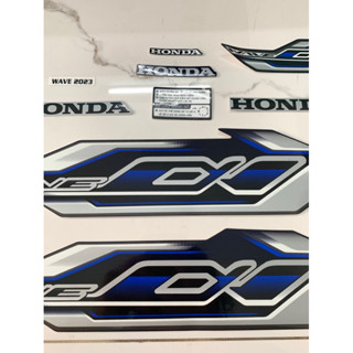  Bộ tem wave A 110 màu xanh dương 2023 hàng nhập Thái Lan chất lượng cao dành trang trí riêng cho dòng xe này 