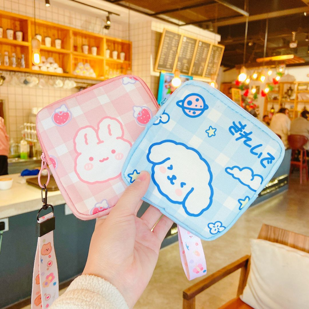 Túi đựng băng vệ sinh, chìa khóa, son mini phong cách hàn quốc L001