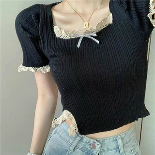 ÁO KIỂU VIỀN REN XẺ EO ĐÍNH NƠ