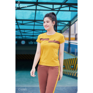 Bộ mặc nhà thể thao nữ chât liệu cotton thoáng mát Mộc Eva C12301
