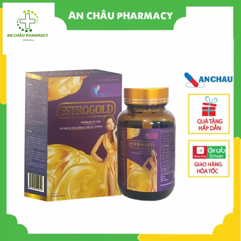 Viên Uống Cân Bằng Nội Tiết Tố Estrogold (Isopharco) Hộp 1 Lọ 30 Viên