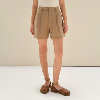 Andabove - Quần short nữ có ly - Tailored Shorts - Màu Beige