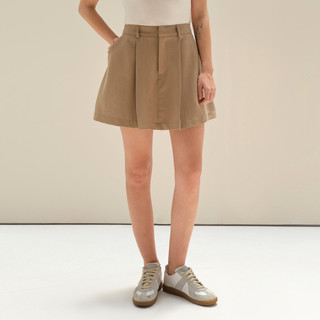 Andabove - Quần váy nữ xếp ly - Tailored Skort - Màu Beige