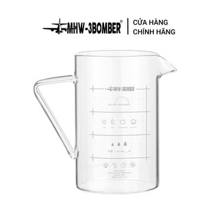 Bình server thủy tinh đong cà phê có tay cầm 360ml, 500ml mhw-3bomber | sharing pot