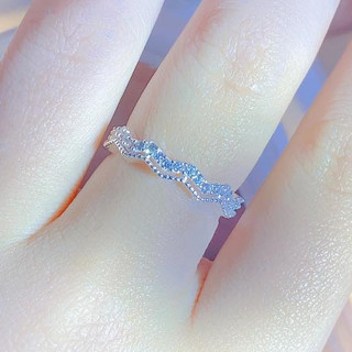 Nhẫn sóng đá bạc Bibi silver - Nhẫn bạc có đủ size