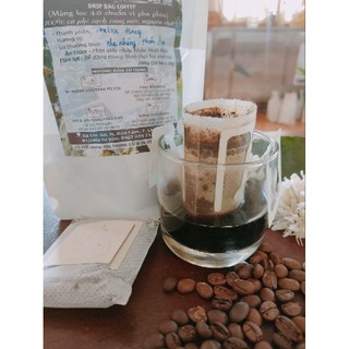 Cà phê Túi lọc 100% Arabica Cầu Đất (200gram/10 túi lọc)