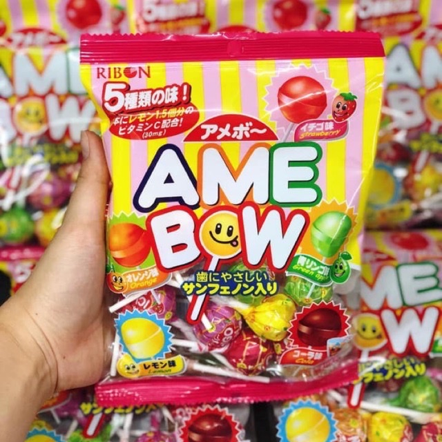 Kẹo Mút Trái Cây Ribon Amebow