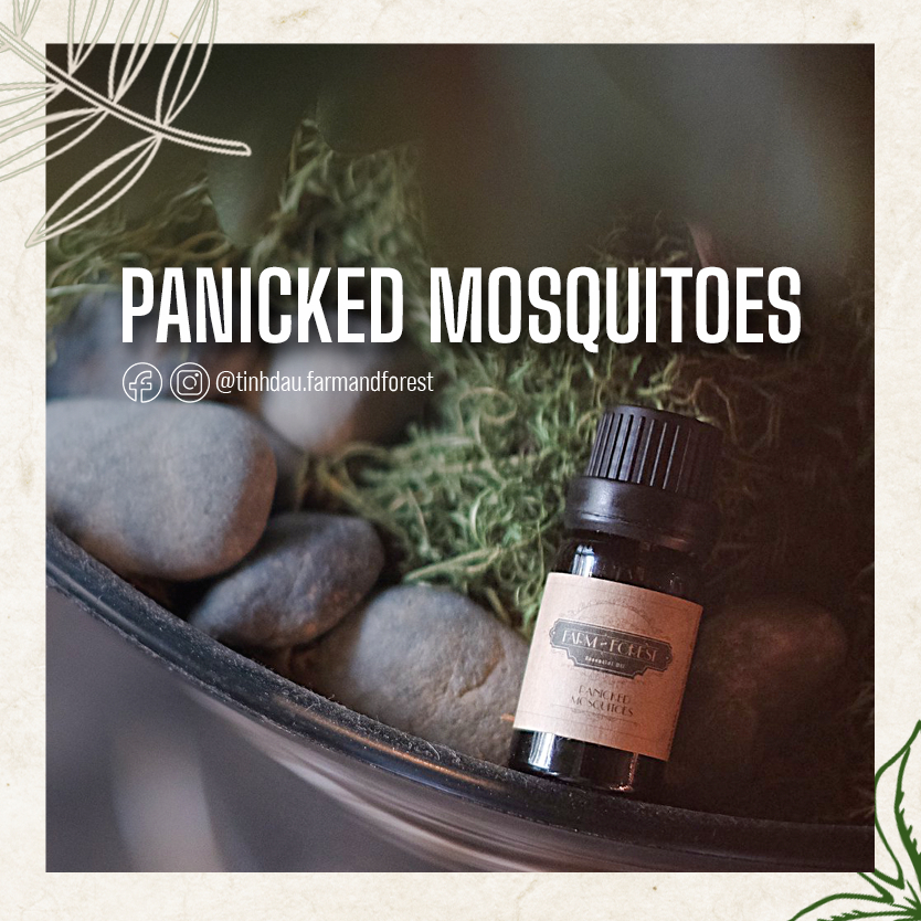 Tinh Dầu Đuổi Muỗi Panicked Mosquitoes | Oải Hương, Khuynh Diệp,... | Farm & Forest | Tinh Dầu Thiên Nhiên Nguyên Chất
