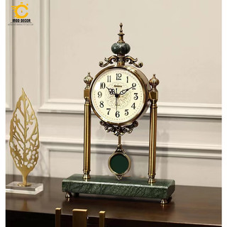 Đồng hồ để bàn decor trang trí cao cấp Mod Decor cổ điển mã 6909-1