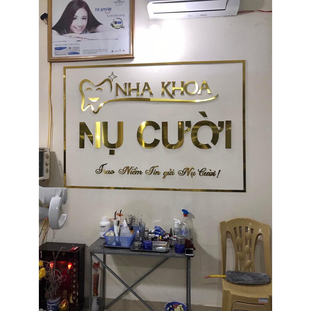 Chữ alu trang trí phòng khám nha khoa tạo điểm nhấn, thu hút khách hàng...