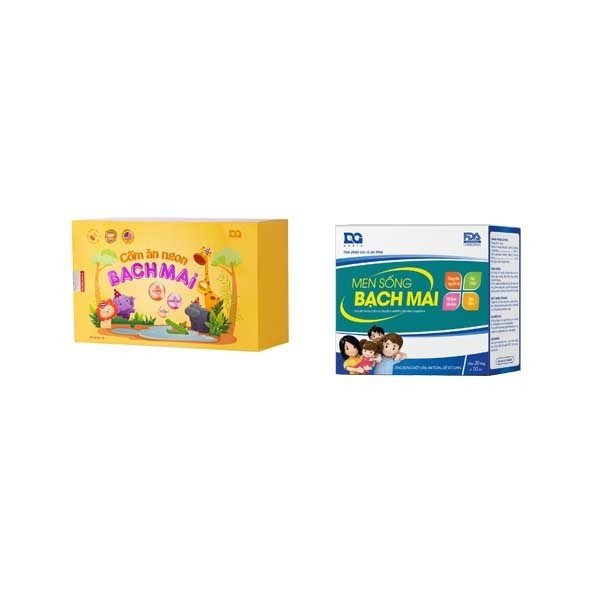 Combo Men sống bạch mai và Cốm ăn ngon bạch mai tiêu hóa trẻ Ăn ngon hết Tiêu chảy Táo bón Biếng ăn với chủng lợi khuẩn