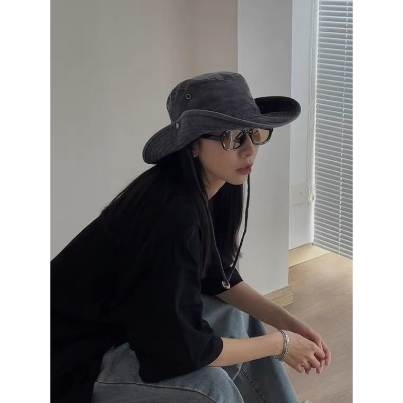 Mũ cao bồi vải bò