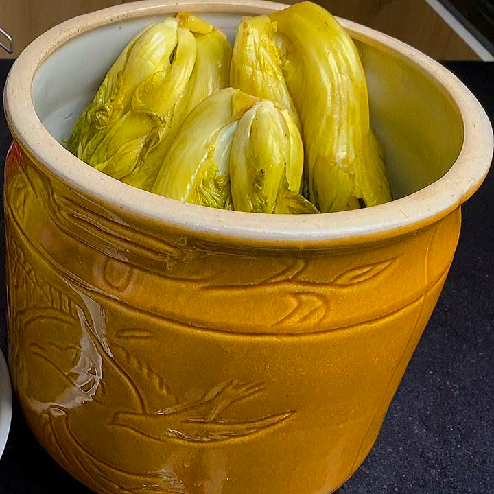 Vại Sành Muối Dưa, Muối Cà, Đựng Gạo, Làm Mắm Màu Vàng Hoa Văn Cổ Gốm Sứ Bát Tràng Cao Cấp