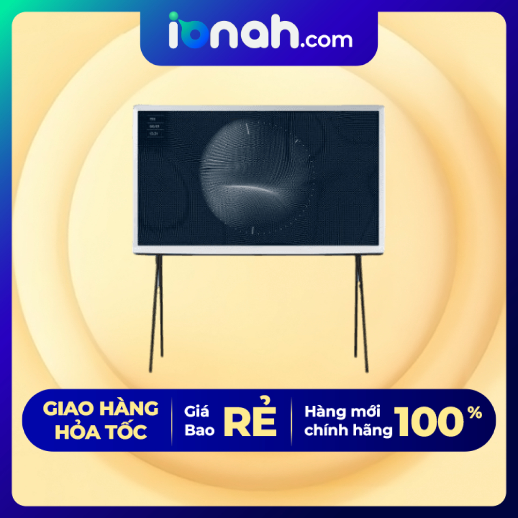 Smart Tivi Kiểu Chữ I Có Chân The Serif QLED Samsung 4K 50 inch QA50LS01BA