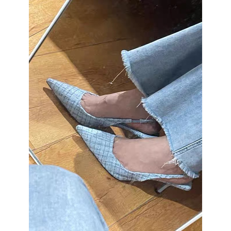 Giày cao gót nữ big size 40 41 42 gót nhọn mũi nhọn